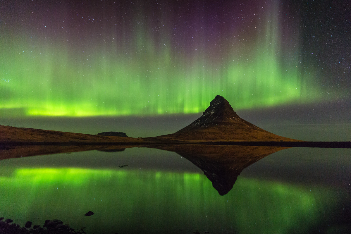 Aurora at Kirkjufell