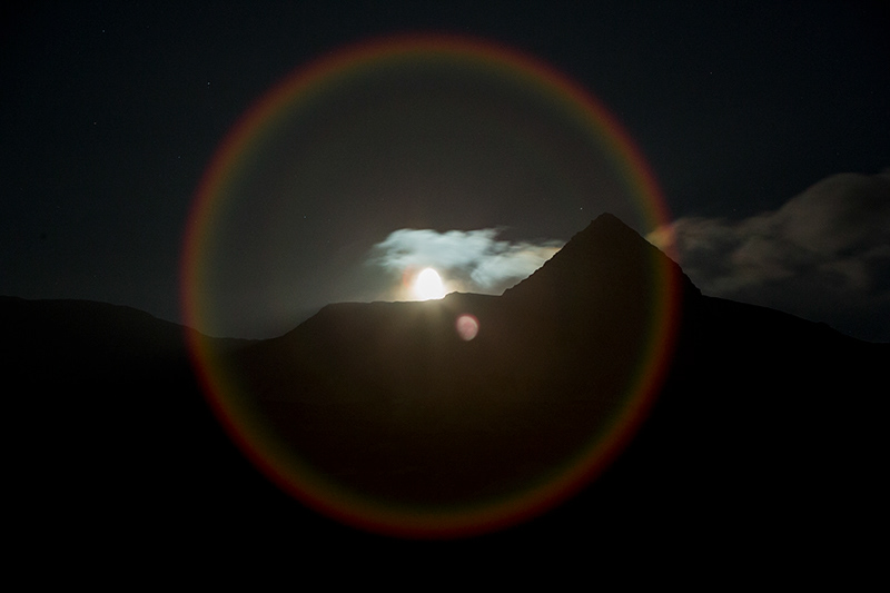 Halo at Skessuhorn mountain