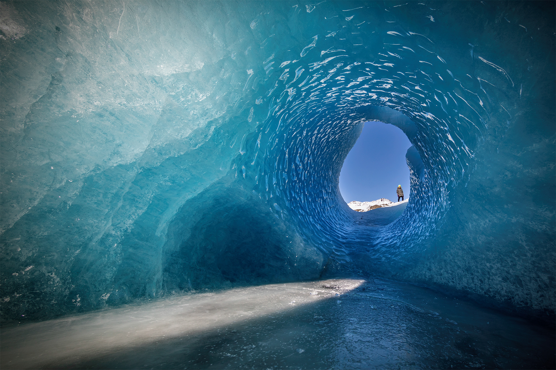 Ice Cave on a Lagoon