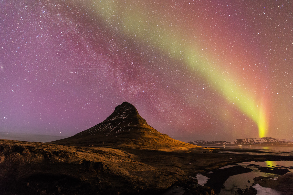 Milky way at Kirkjufell