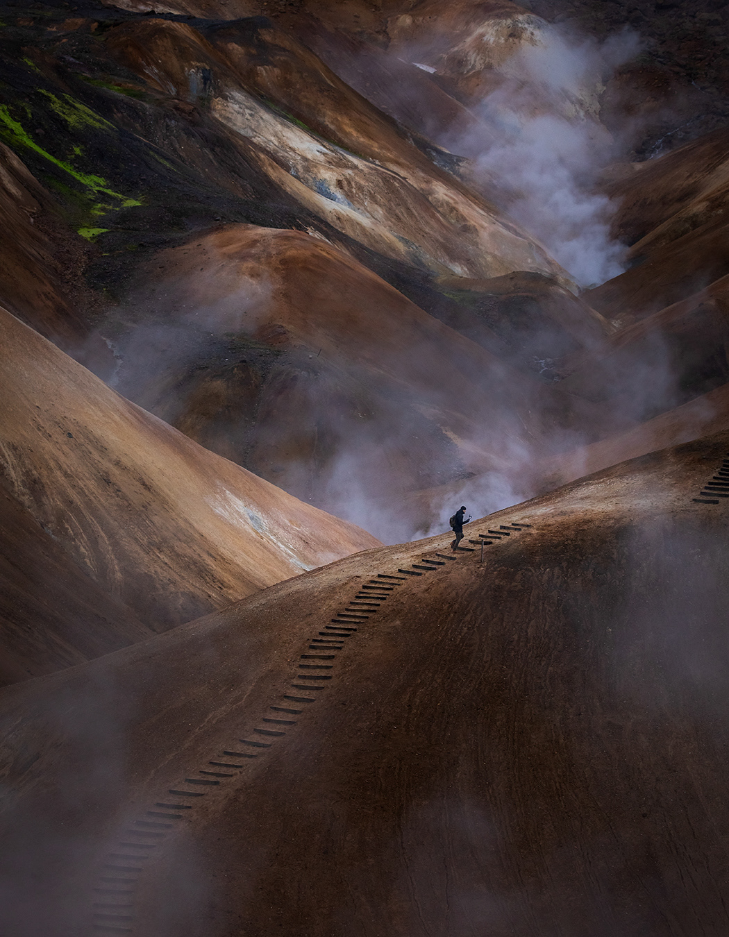 Hiker in Kerlingarfjöll