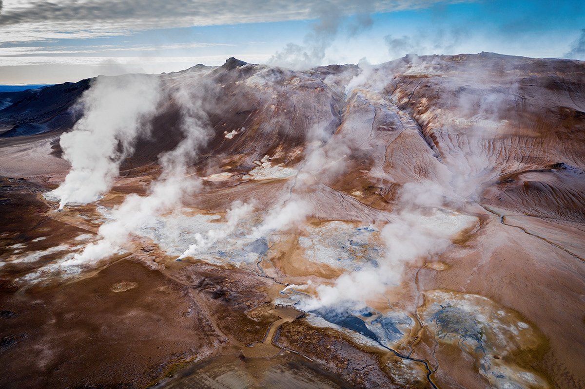 Geothermal area Námaskarð