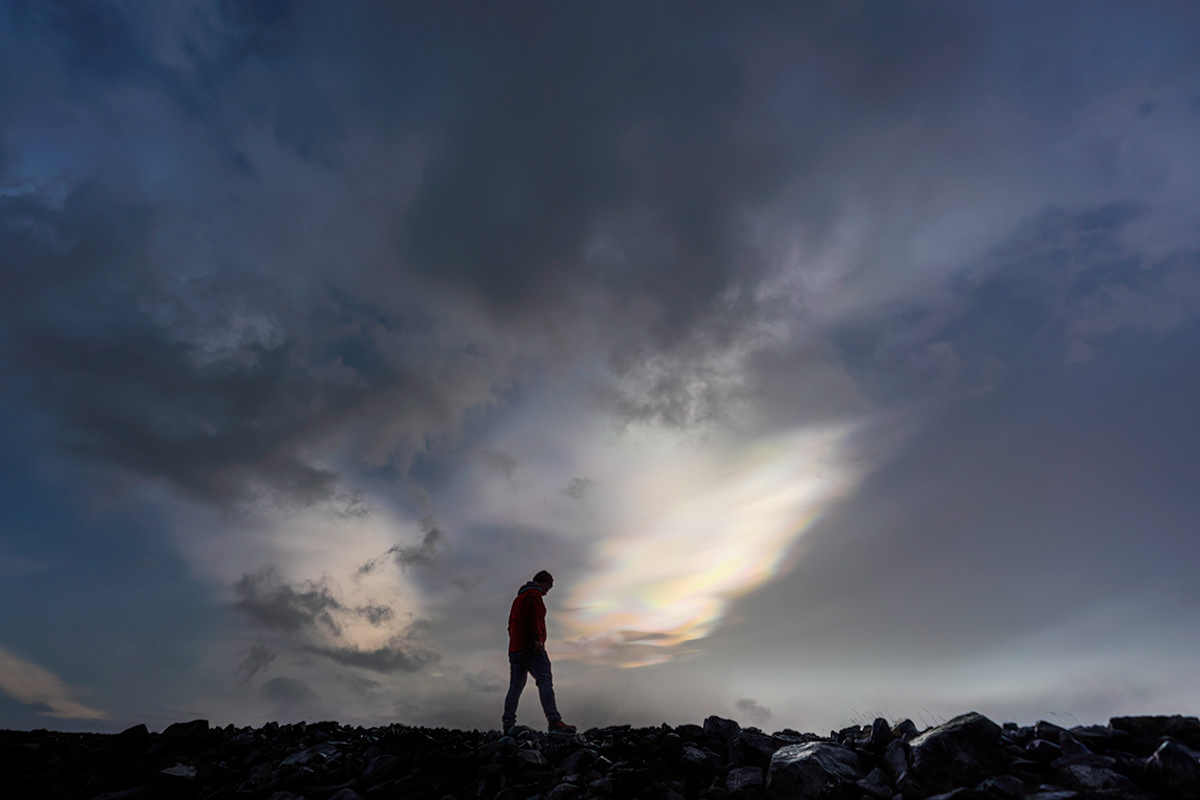 Glittering clouds