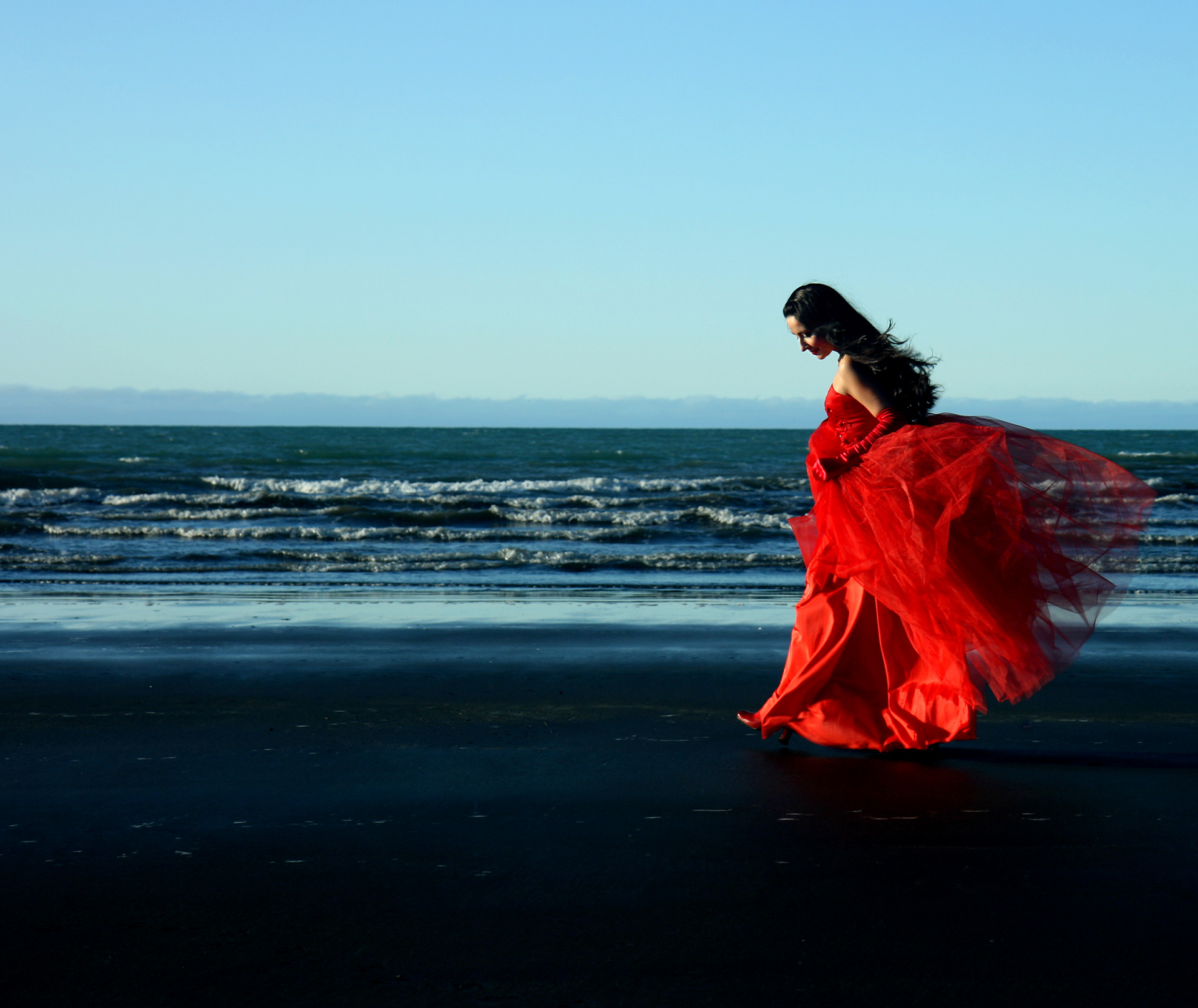 Black sand beach in Skagafjörður