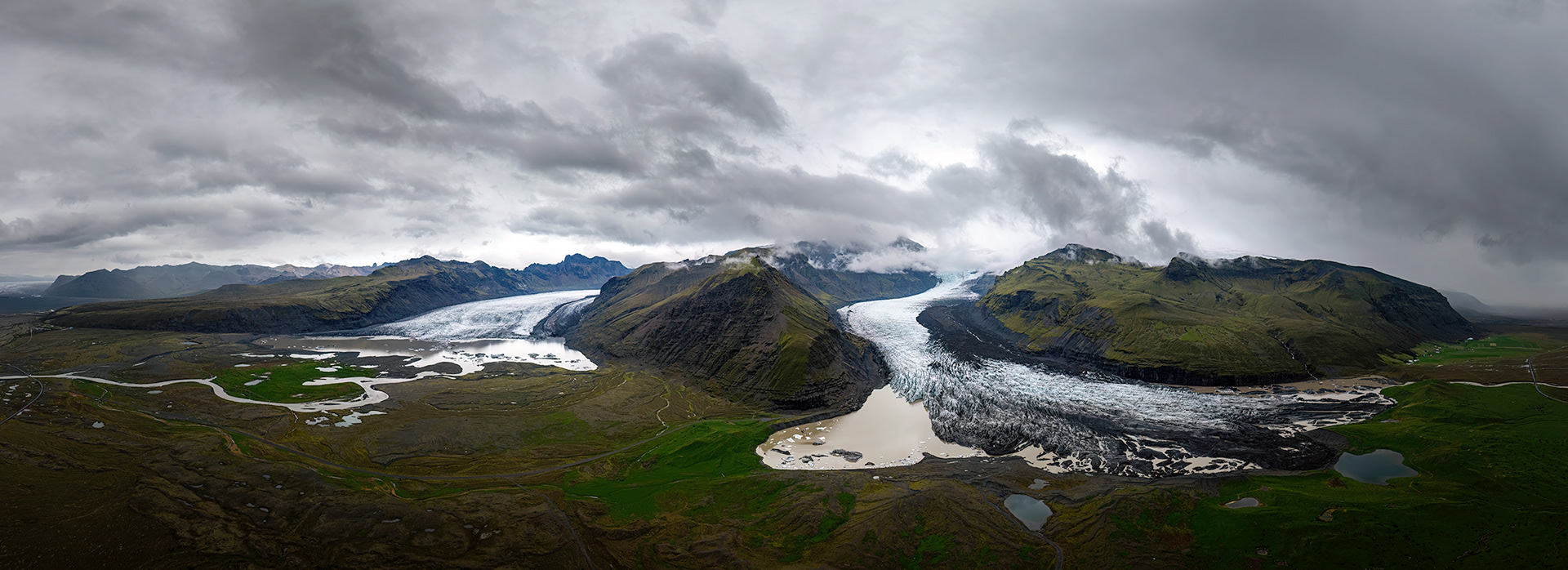 Pano of Heinabergsjökull
