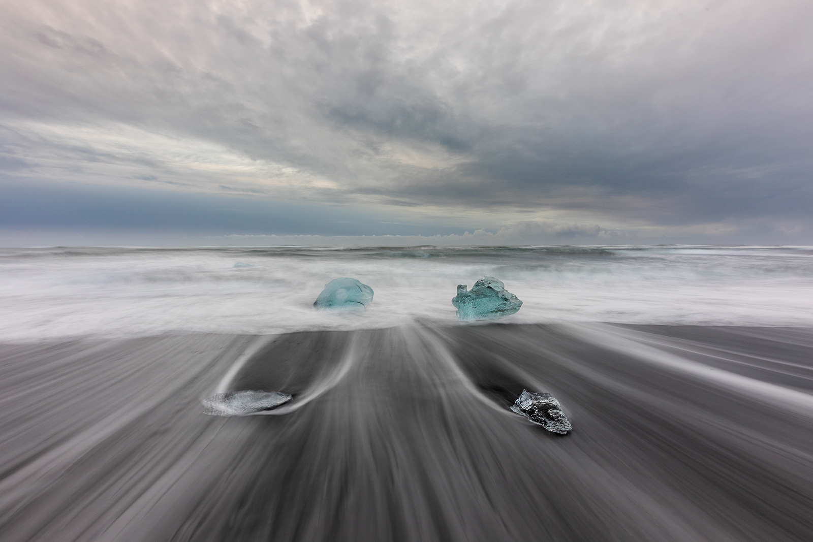 Texture in the waves at Diamond beach
