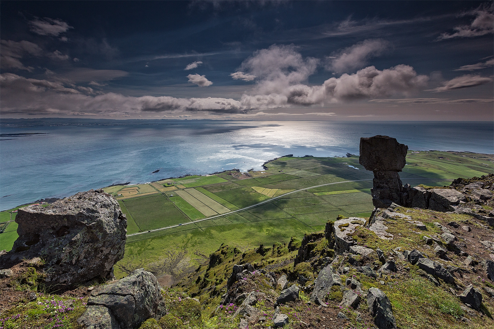 View from mountain Akrafjall