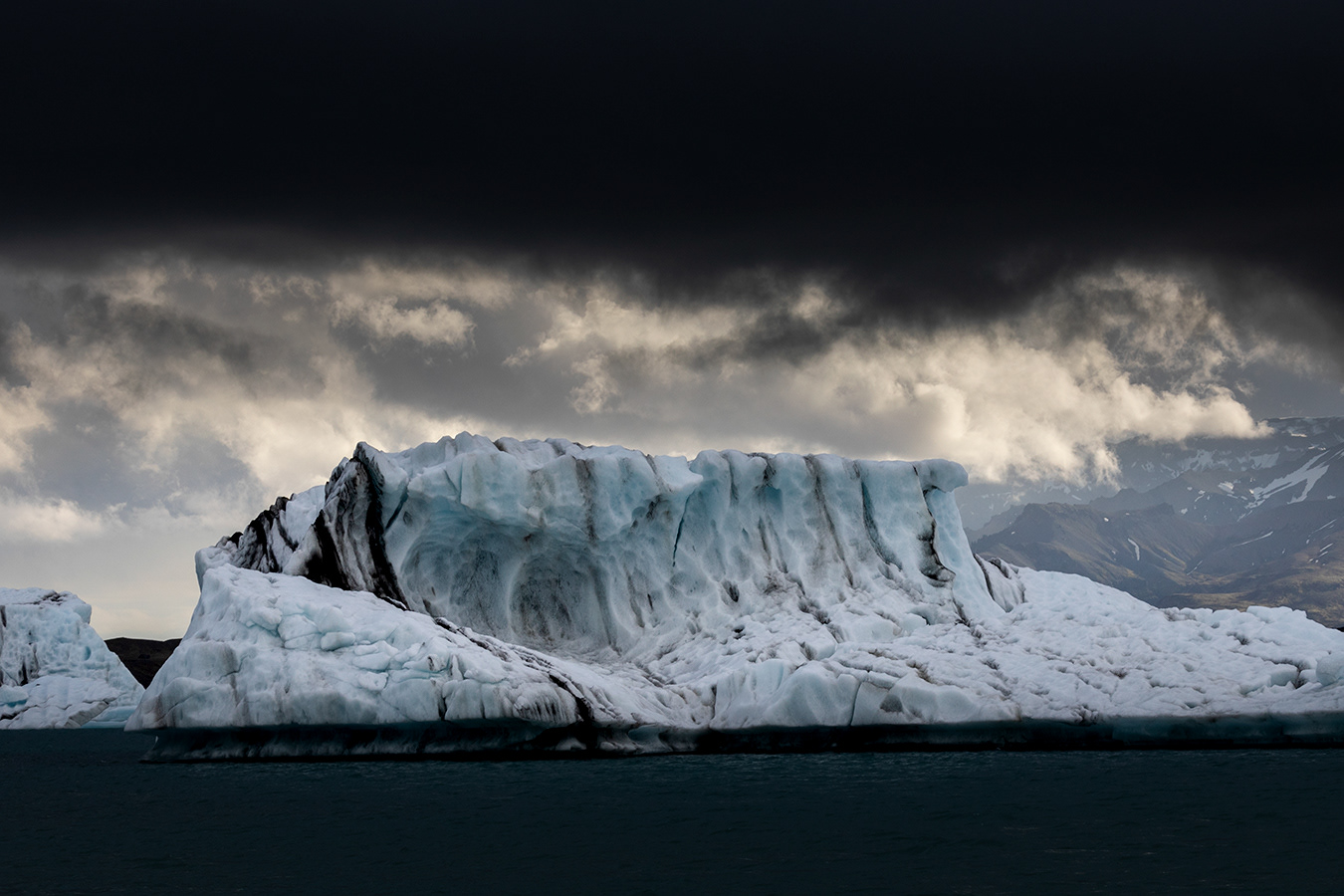 Iceberg at glacier lagoon