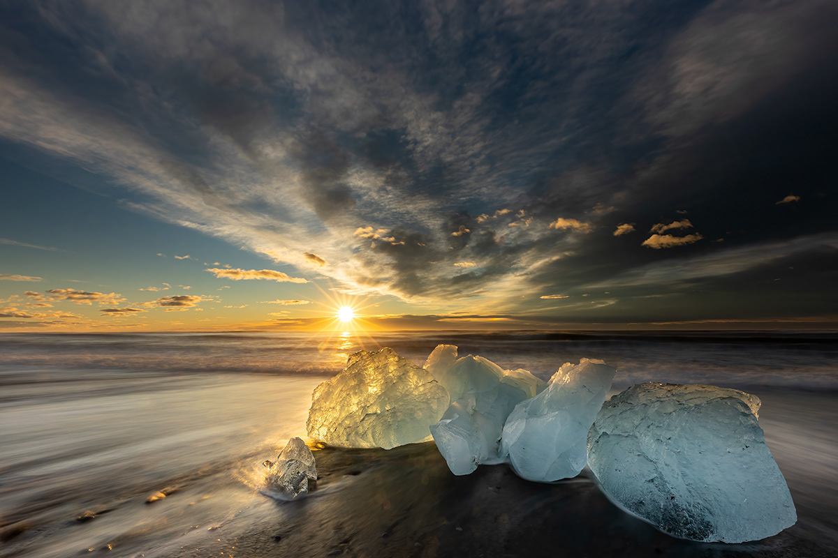Sunset from Diamond beach