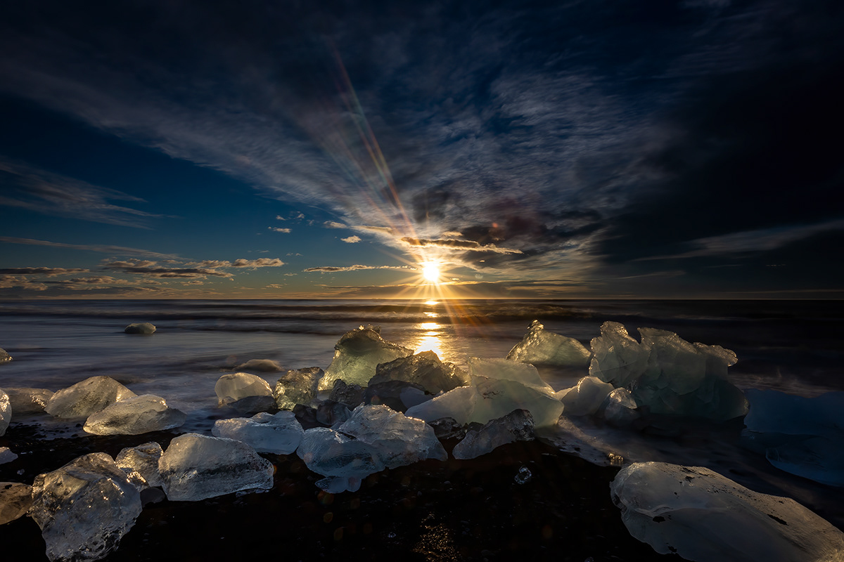 Sunset from Diamond beach