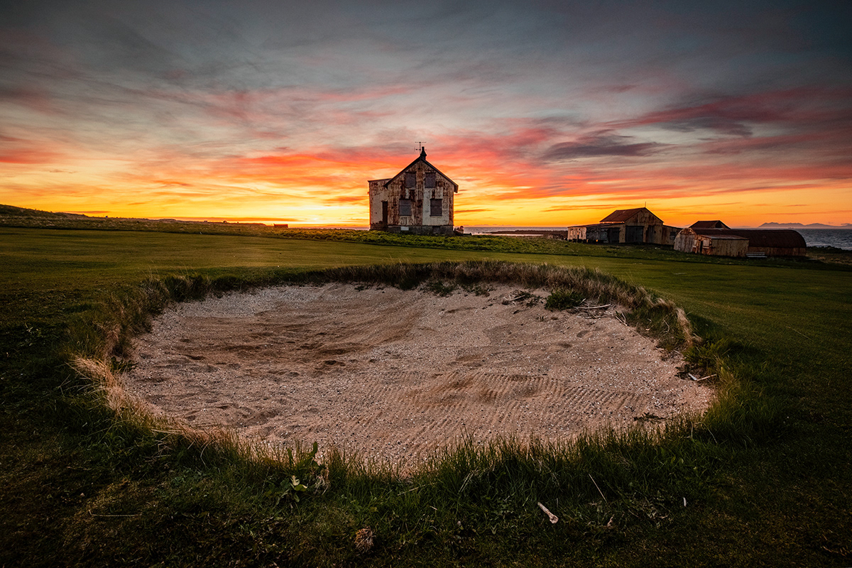 The golf course in Reykjanes