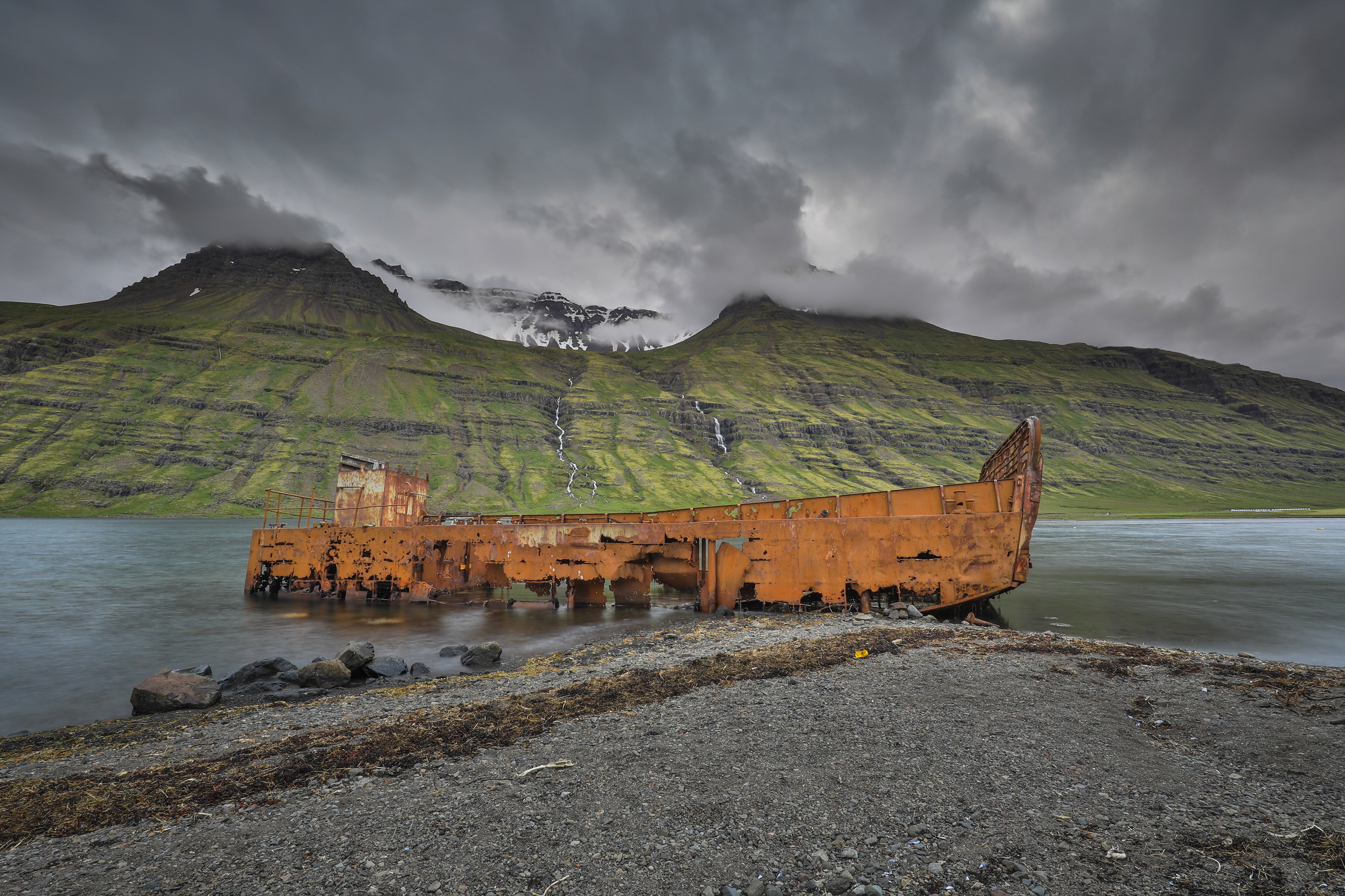 Shipwreck in Mjóafjörður
