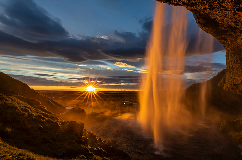 Behind Seljalandsfoss