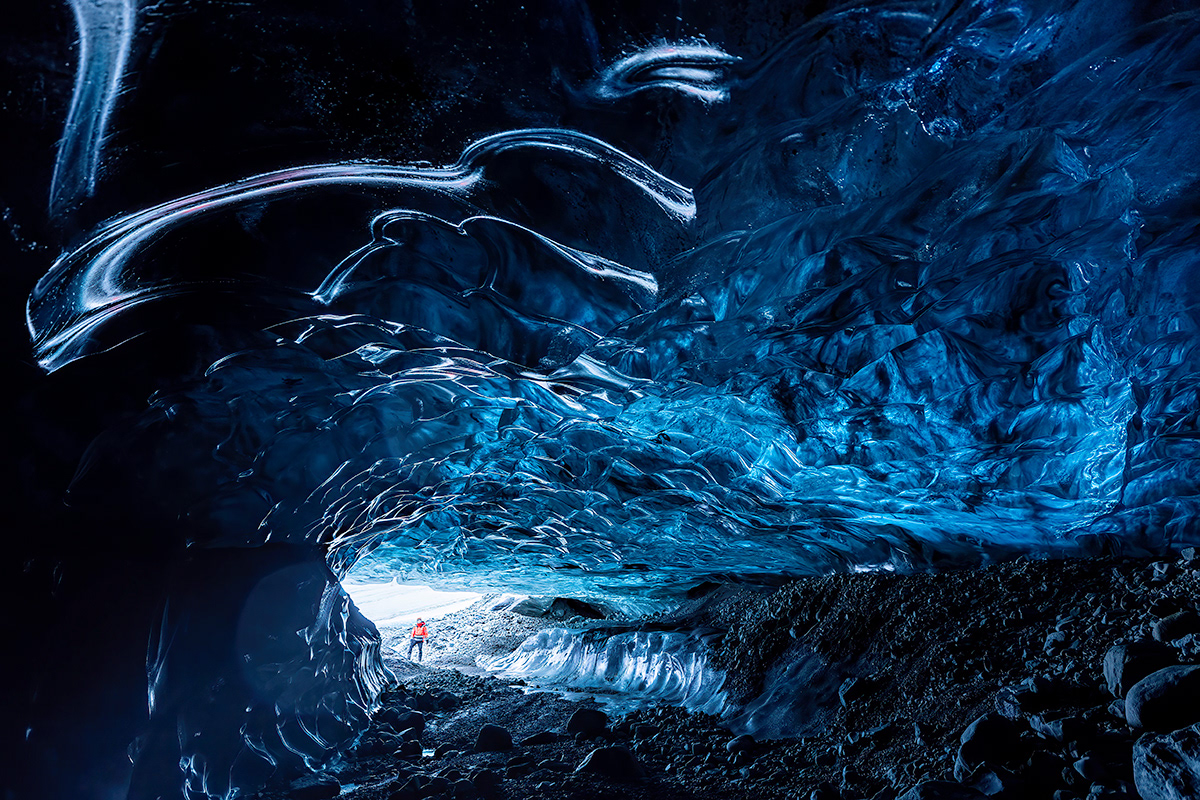 Saphire ice cave