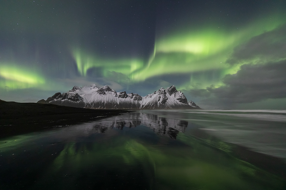Aurora at Vestrahorn