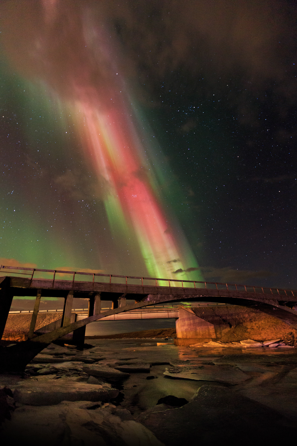The old bridge at Laxárbakki