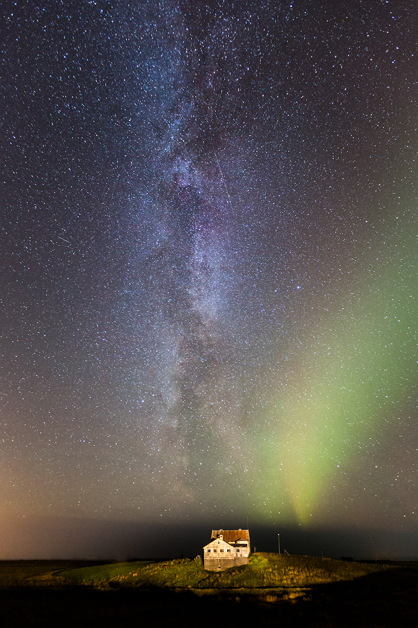 Milky way at Fiskilækur