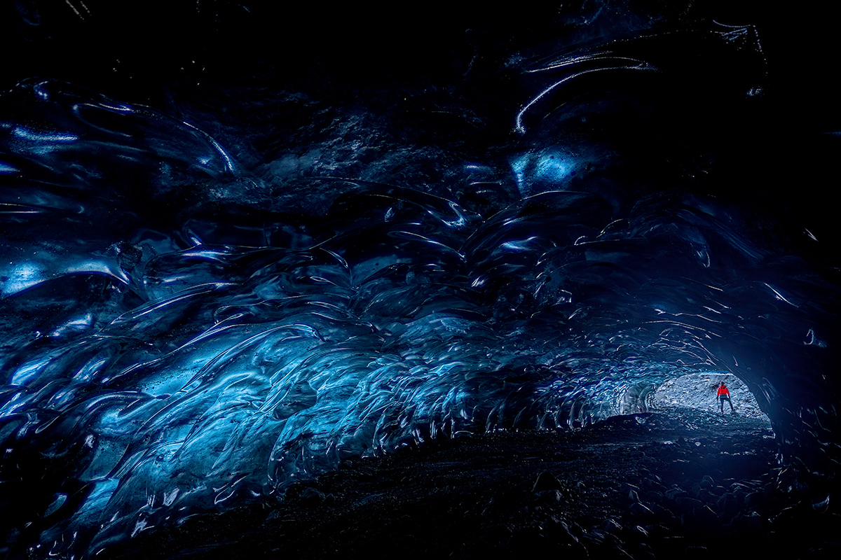 Saphire ice cave