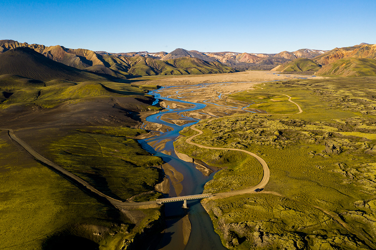 Glacier river at Landmannalaugar