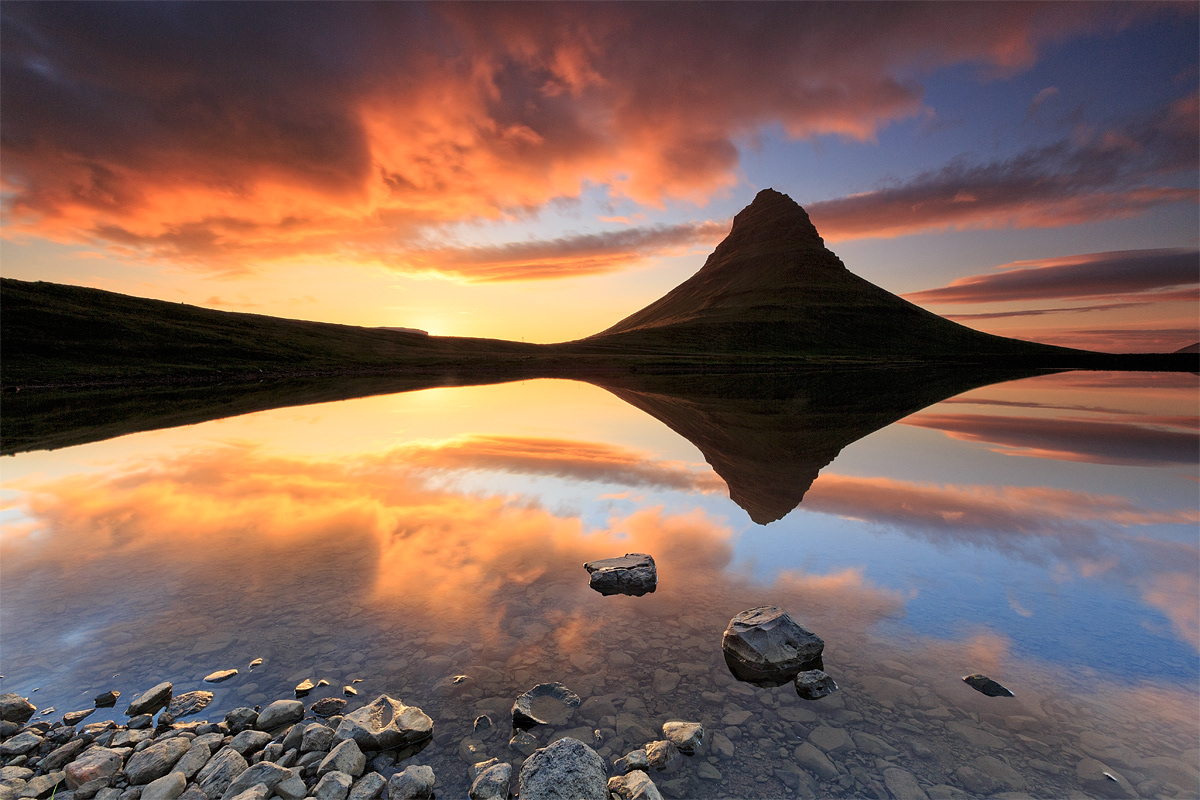 Kirkjufell at sunset