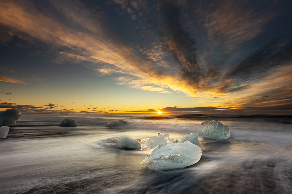 Sunset from Diamond beach