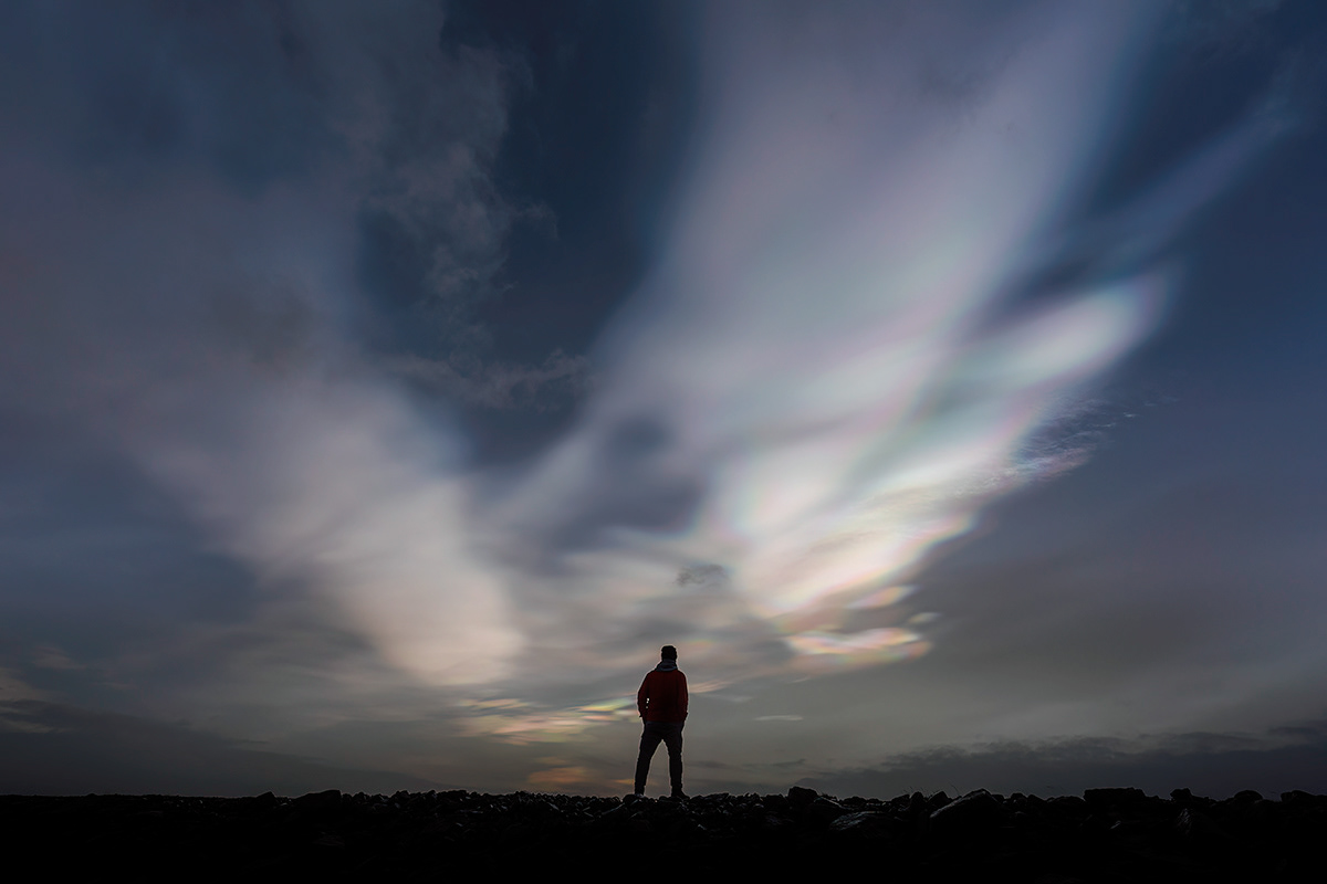 Glittering clouds