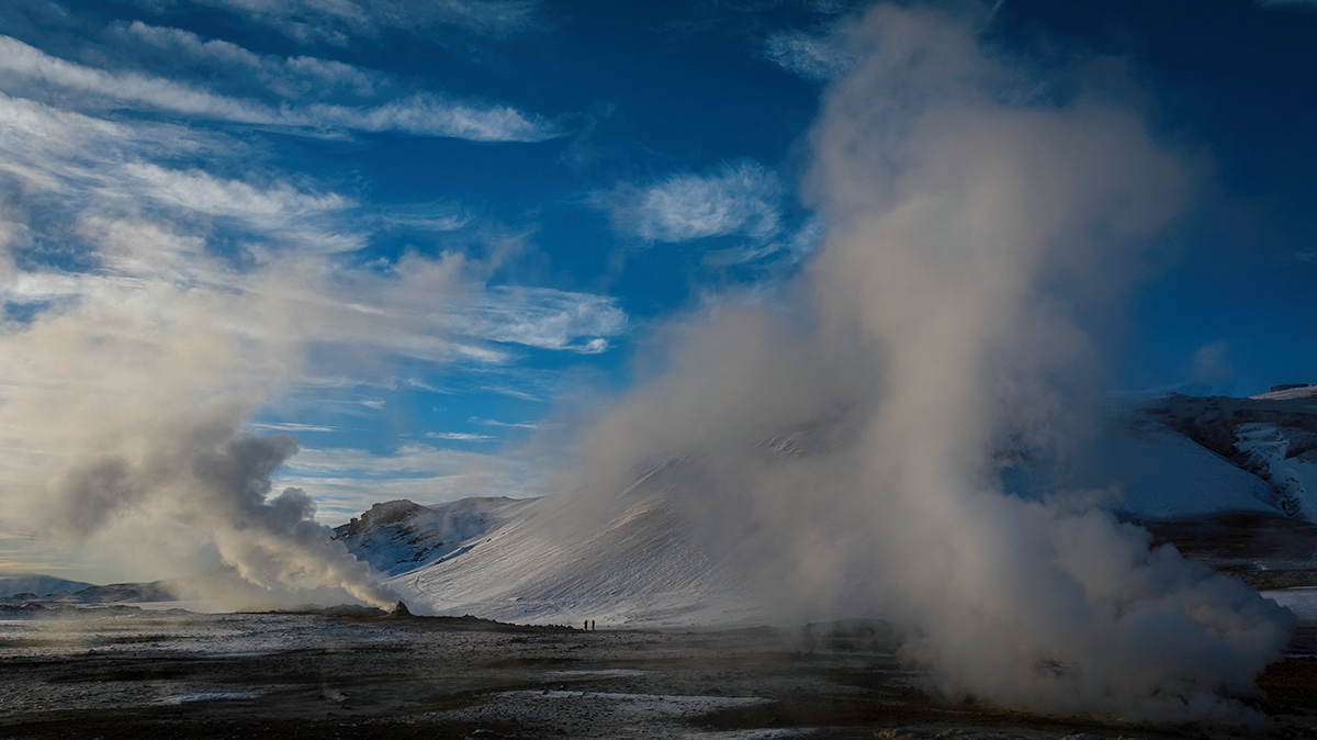 The geothermal are at Námaskarð, Hverir