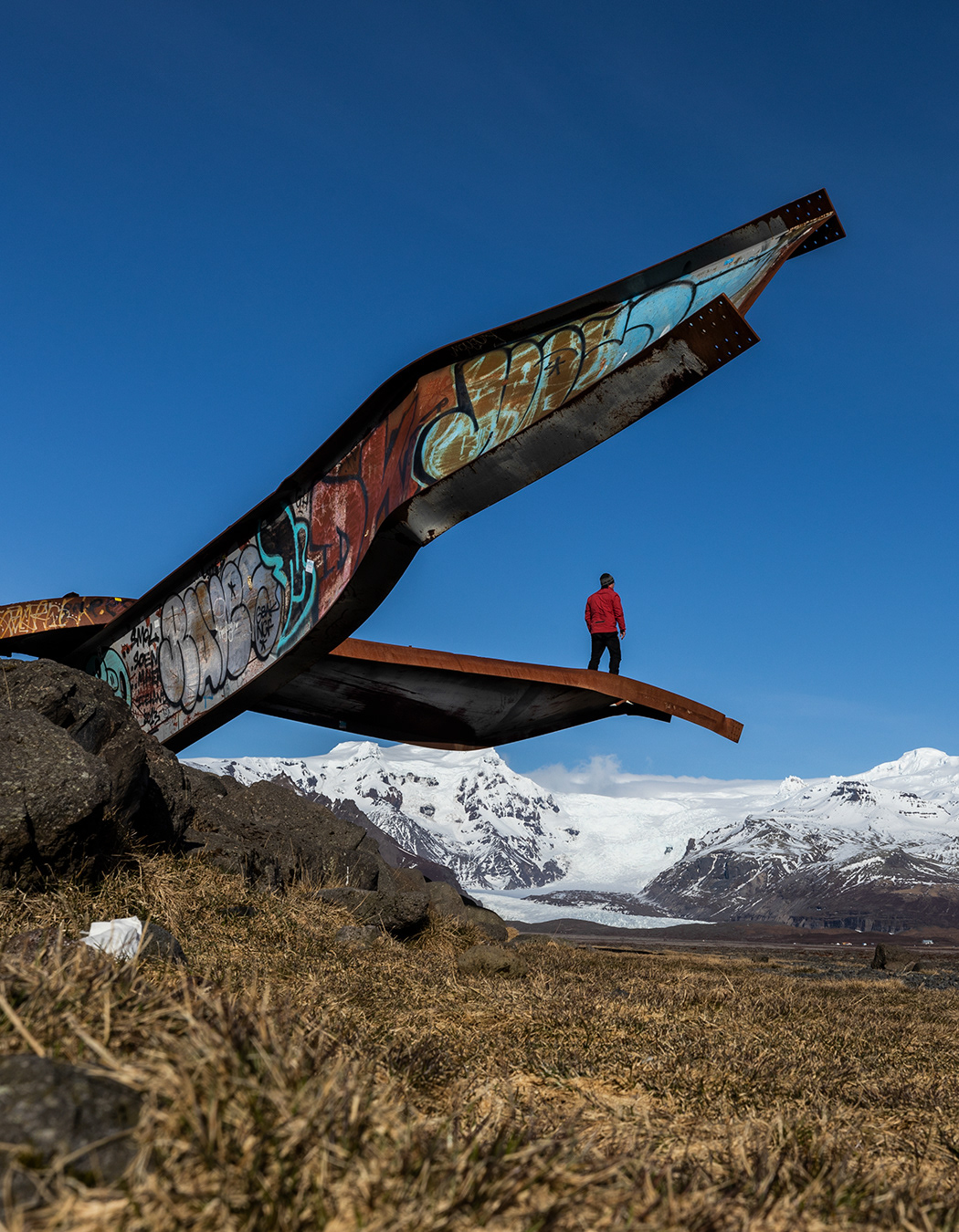 Remains of an old bridge
