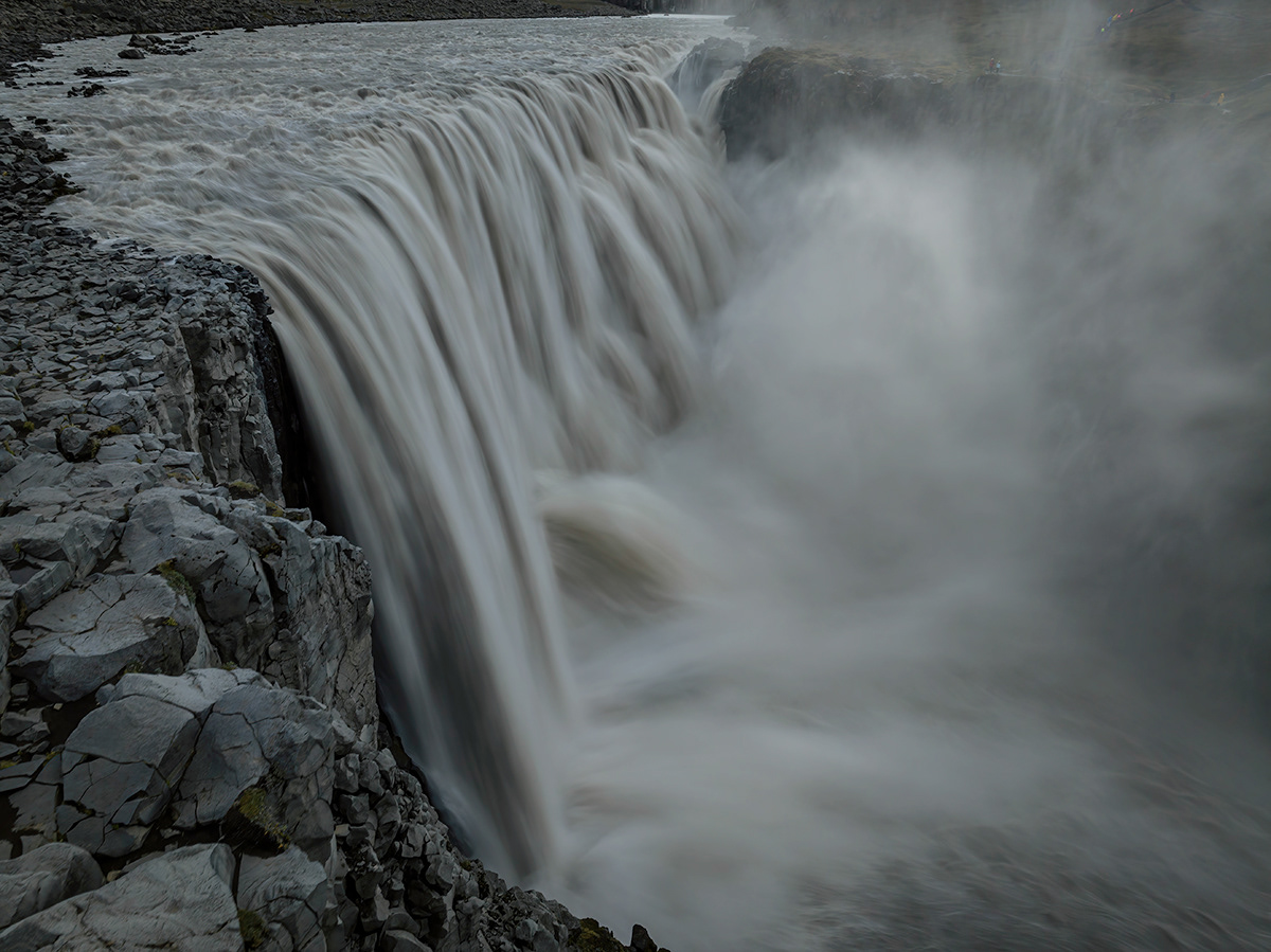 Waterfall Dettifoss from east side