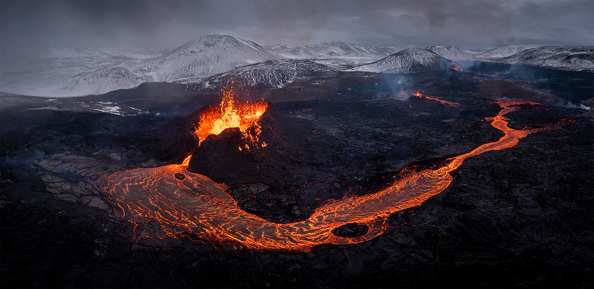 Up and close to the eruption