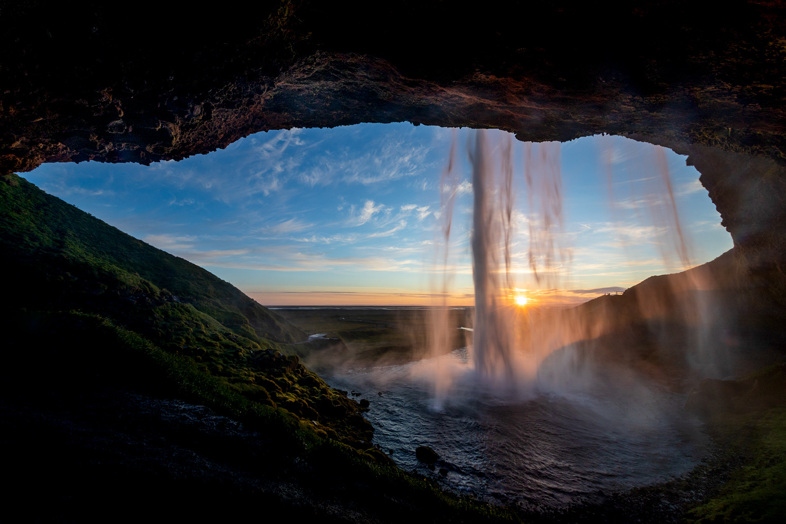 Behind Seljalandsfoss