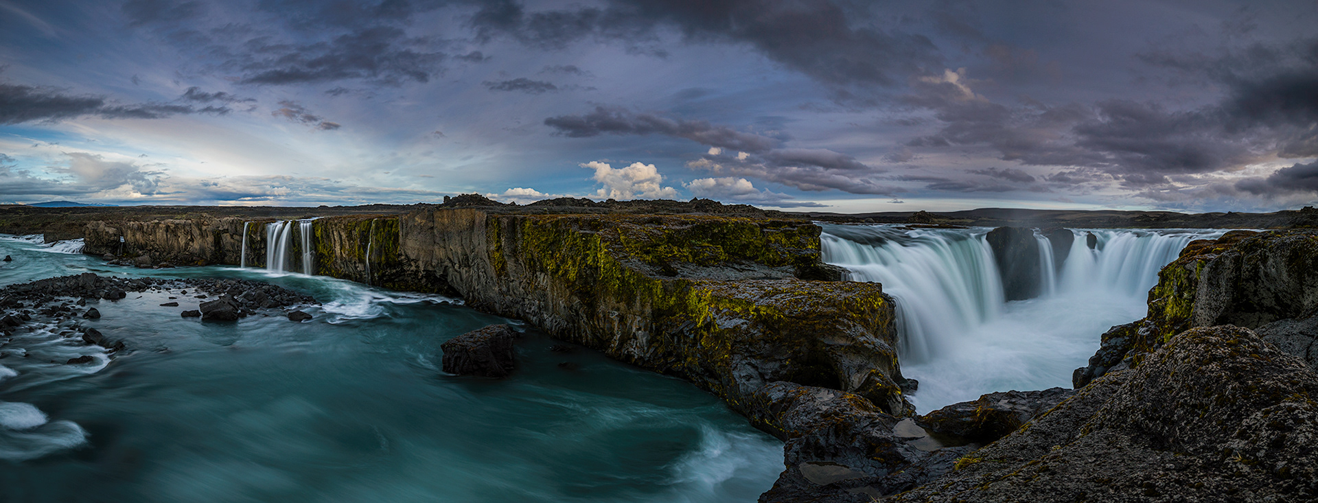 Pano of Hafnarbjargarfoss