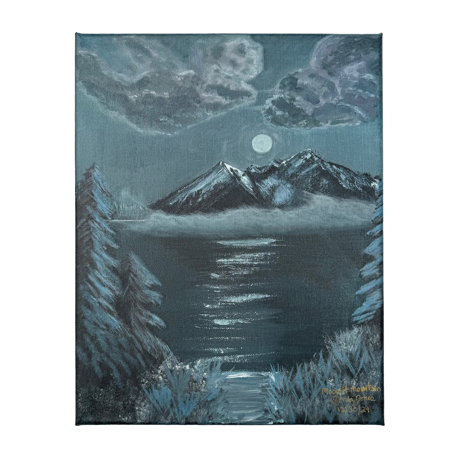 Moonlit Mountain 11x14