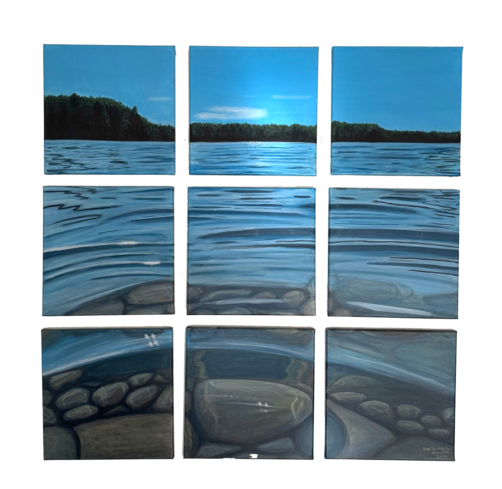 Range Pond State Park 36x36 (9—12x12's)