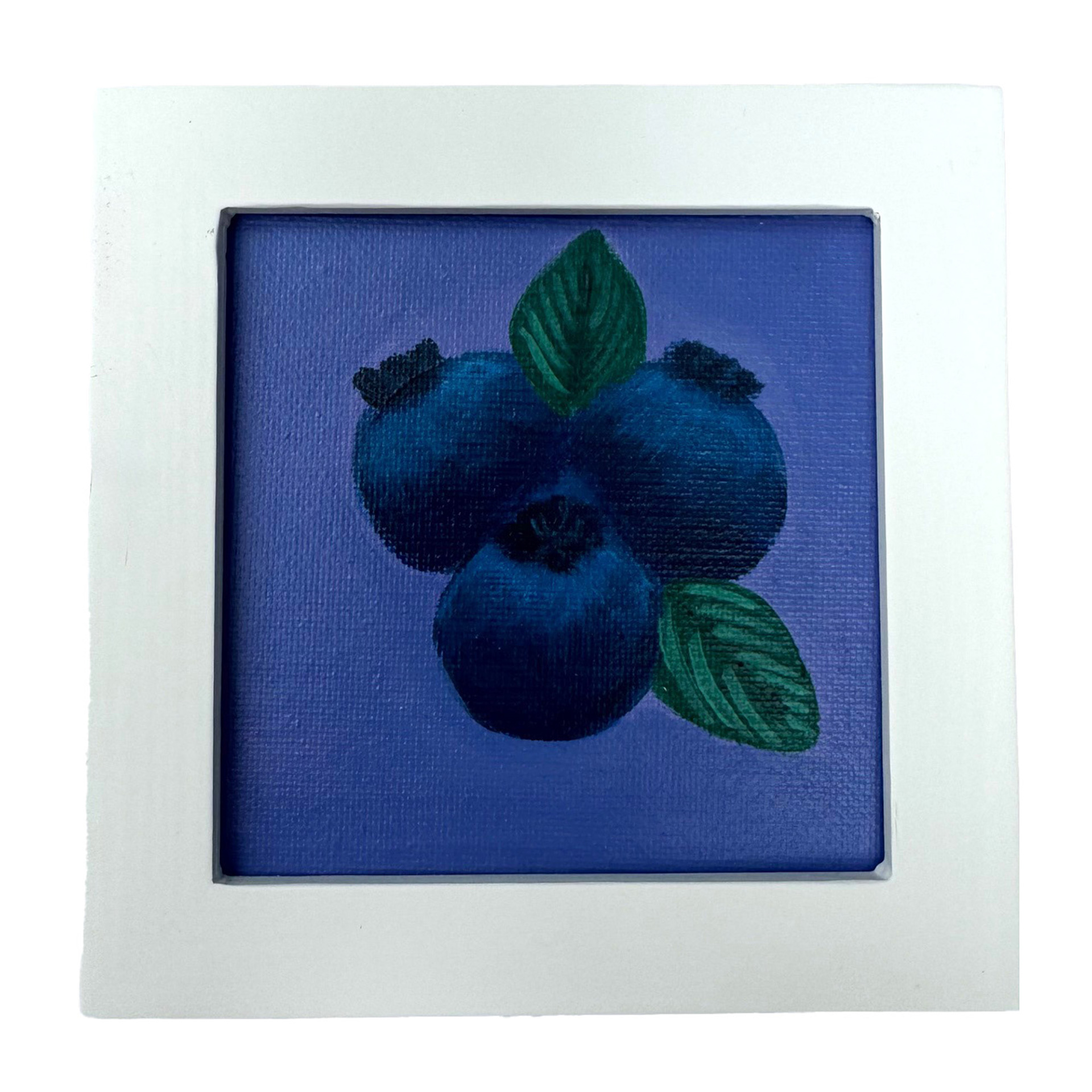 Blueberry Cluster 5x5 Framed