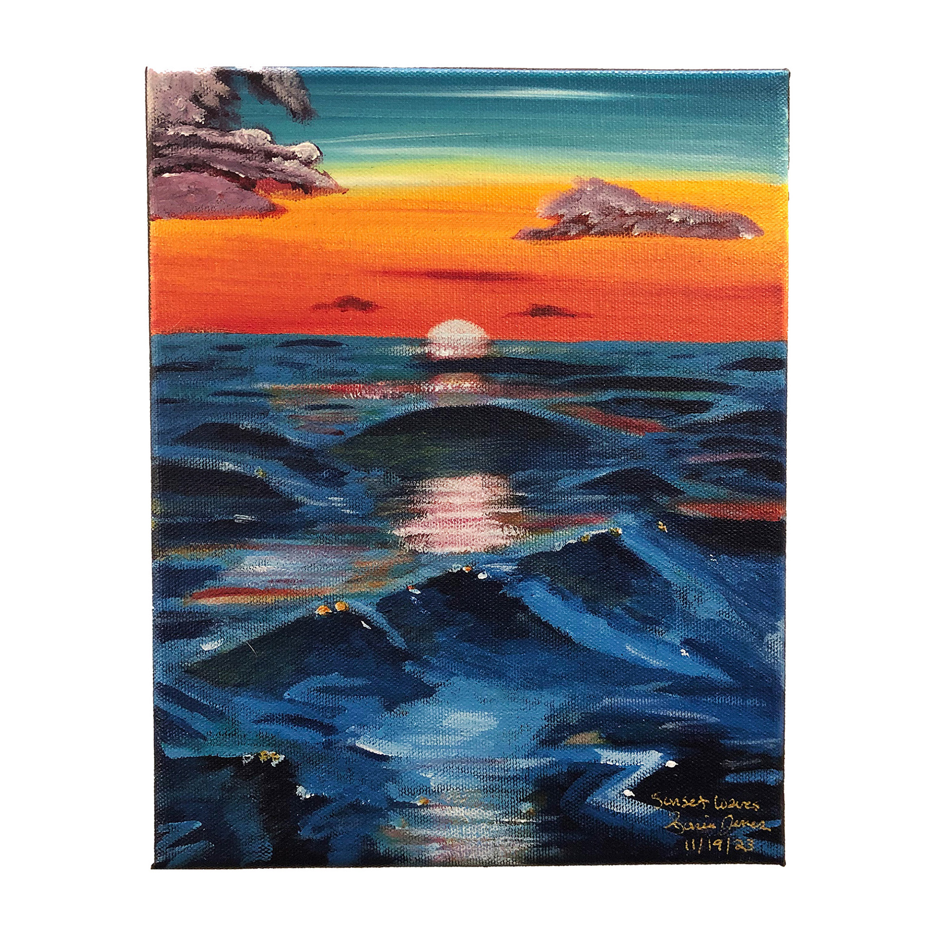 Sunset Waves 8x10