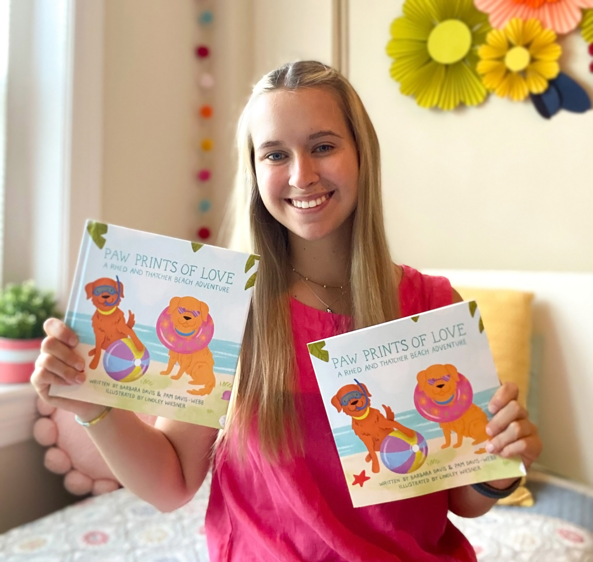"Paw Prints of Love: A Rhed and Thatcher Beach Adventure" by Barbara Davis and Pam Davis-Webb