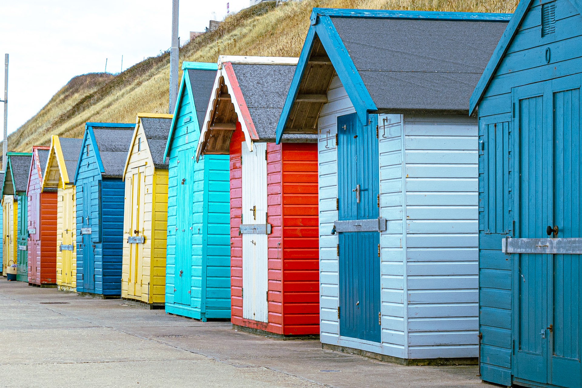 Beach huts at Sheringham
