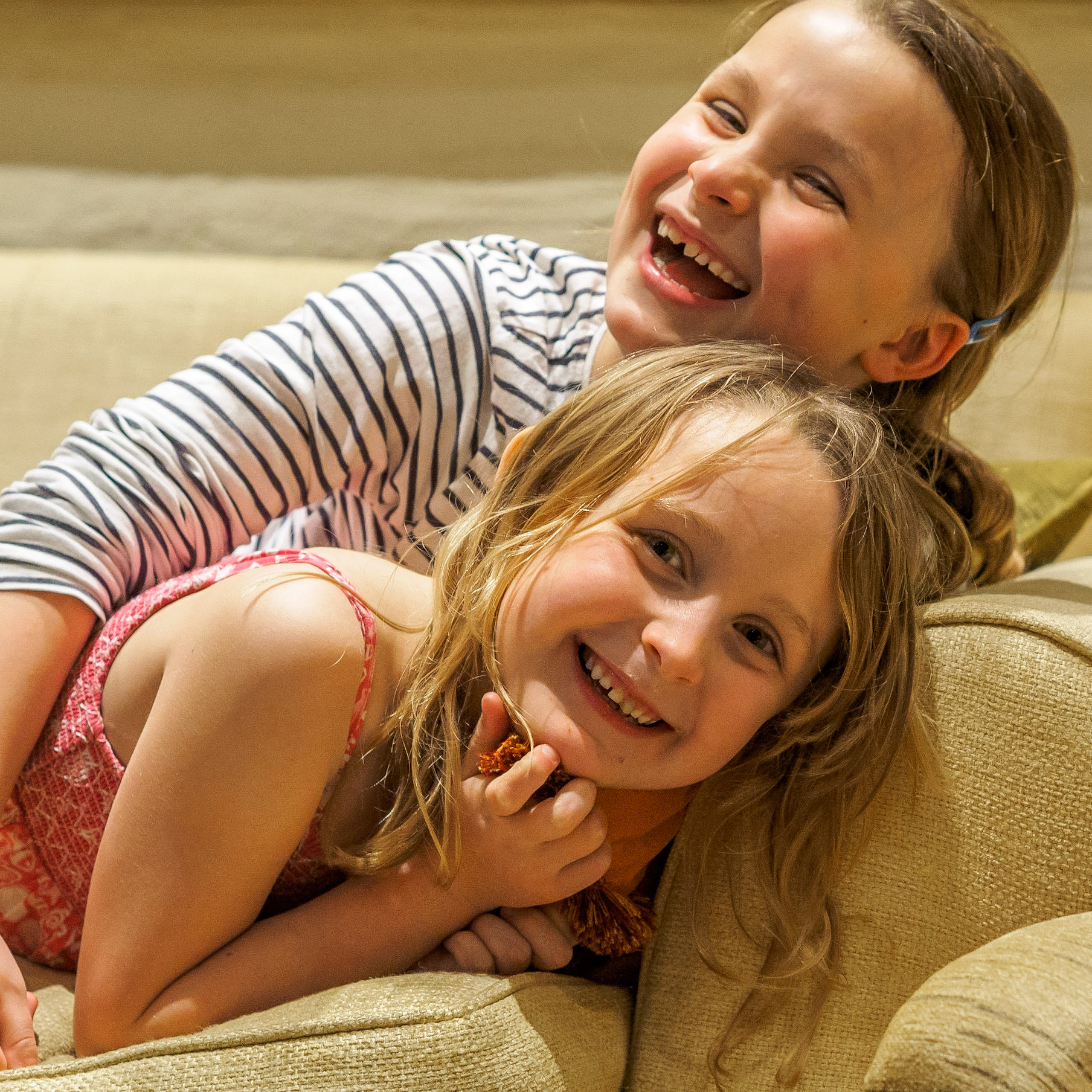 During a break from home-schooling