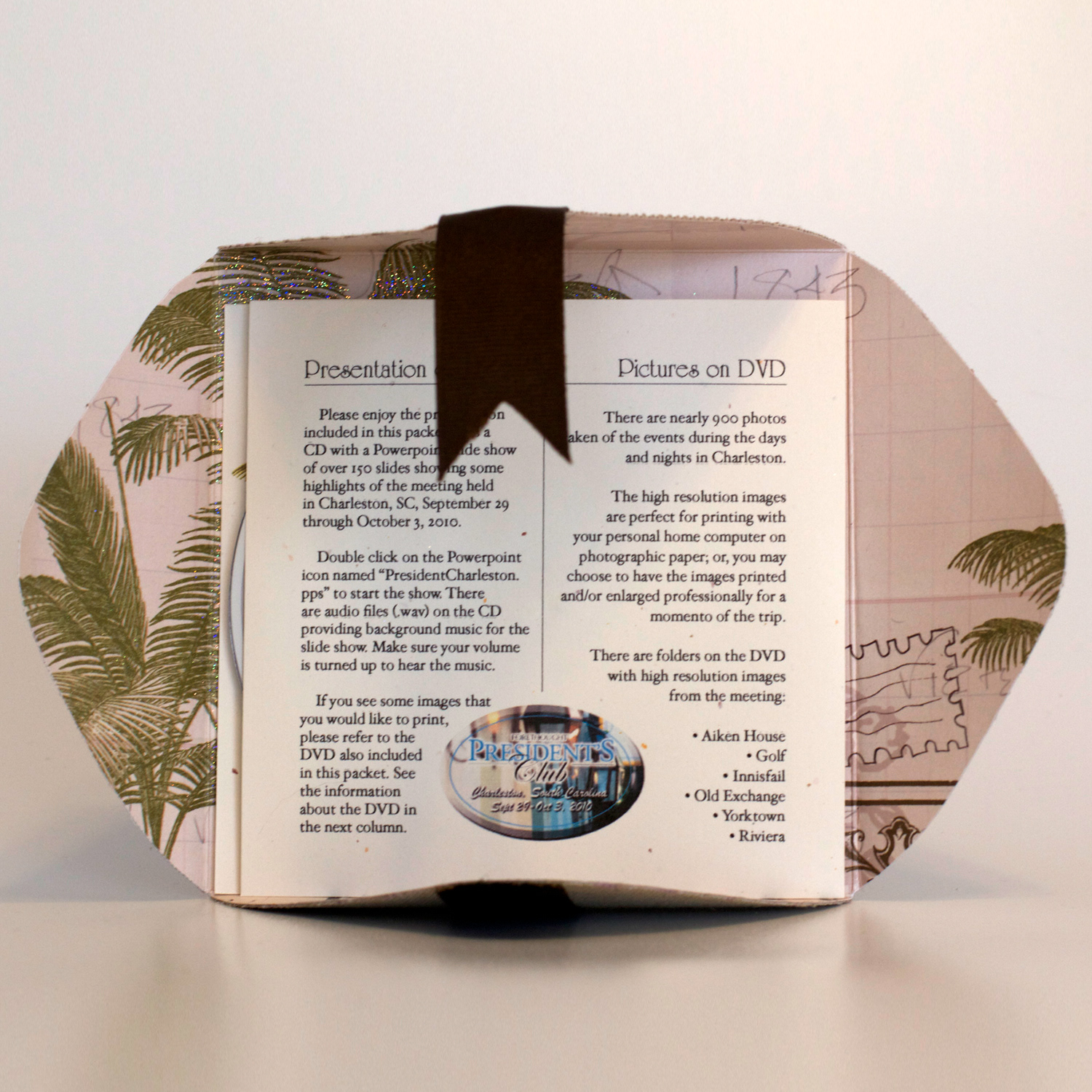 Inside of mailer with contents