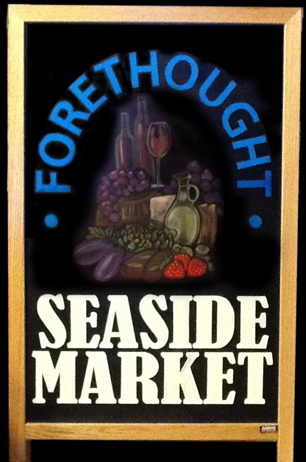 Chalk painted blackboard