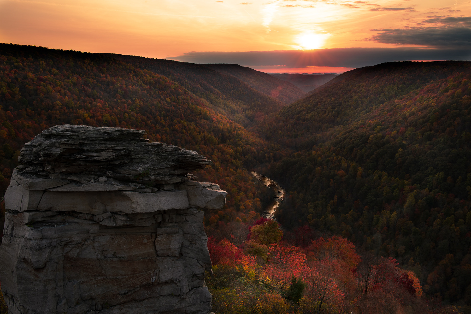 Sunset at Lindy Point, WV