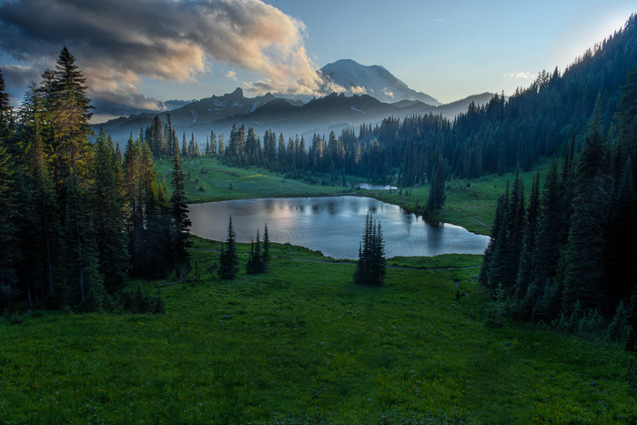 Sunset on Mt. Rainier