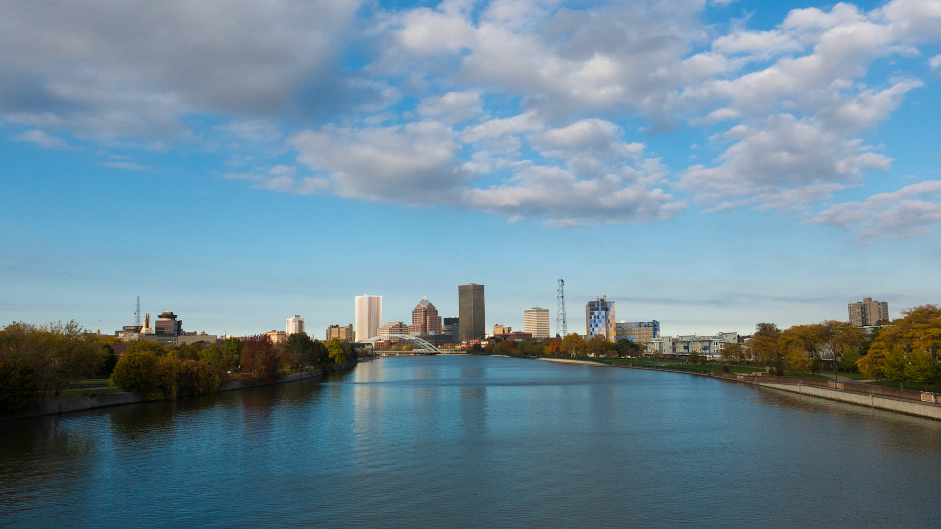 Downtown from Ford Street bridge