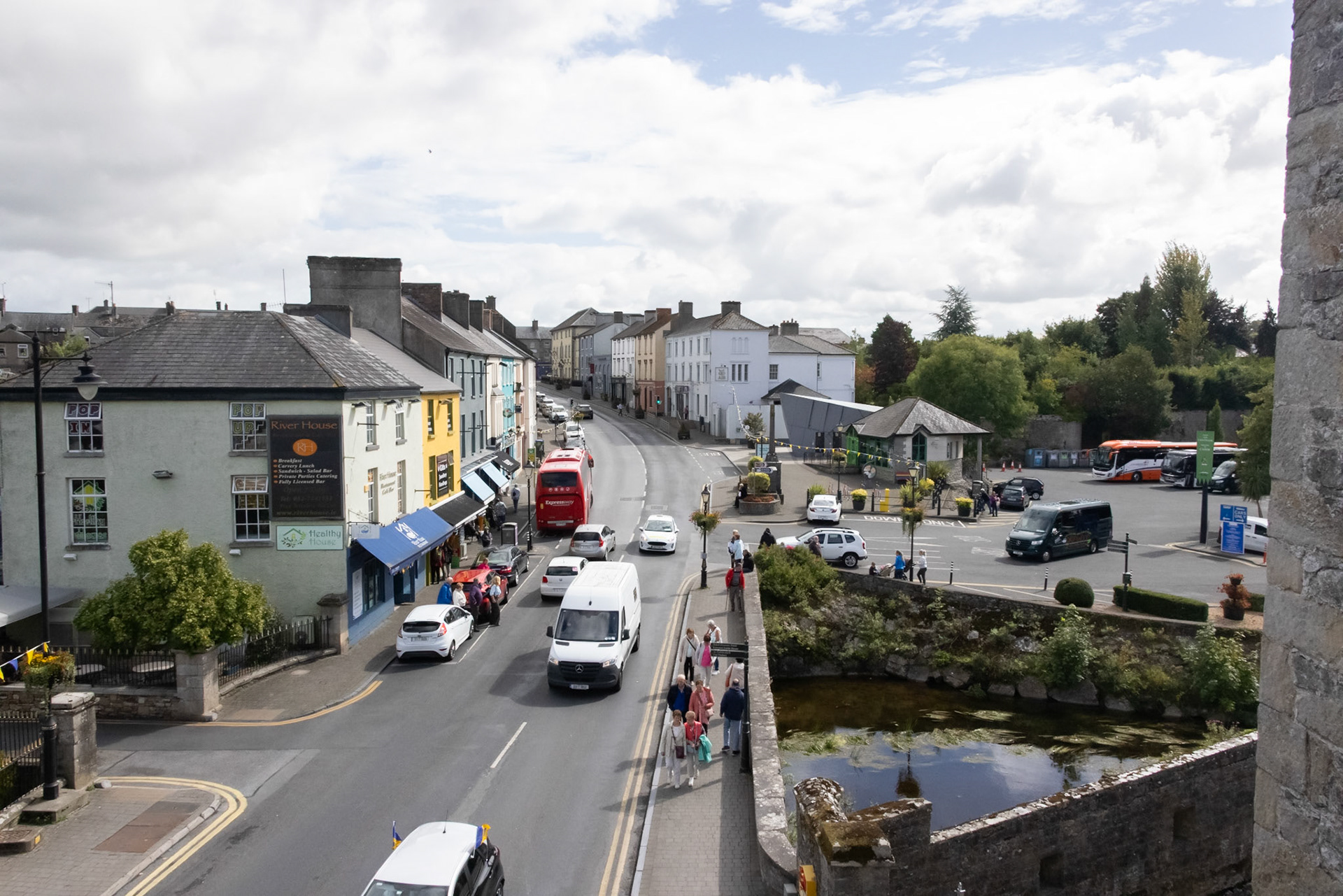 Cahir Town from well tower