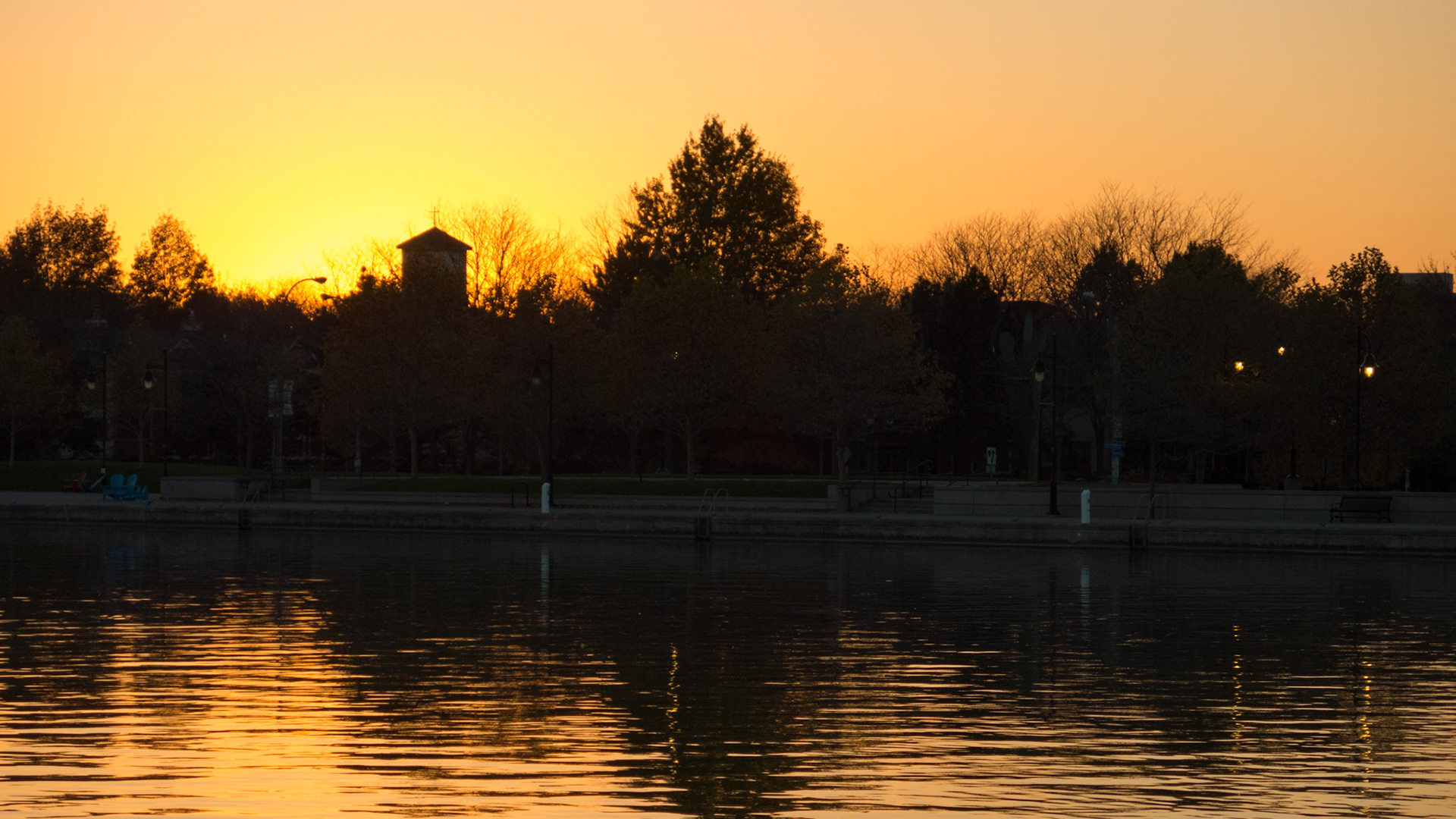 Sunset on the Genesee