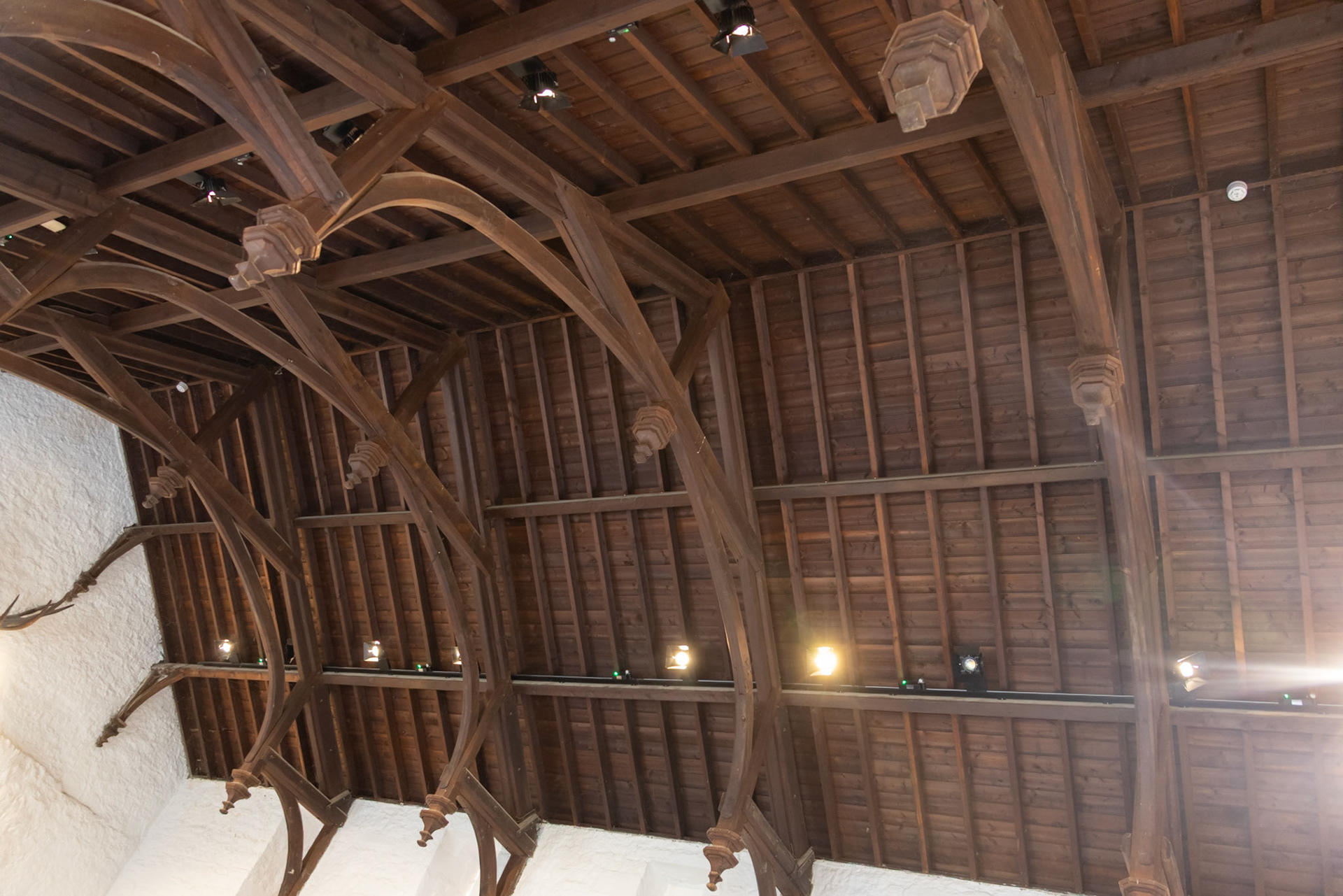 Cahir Castle great hall ceiling