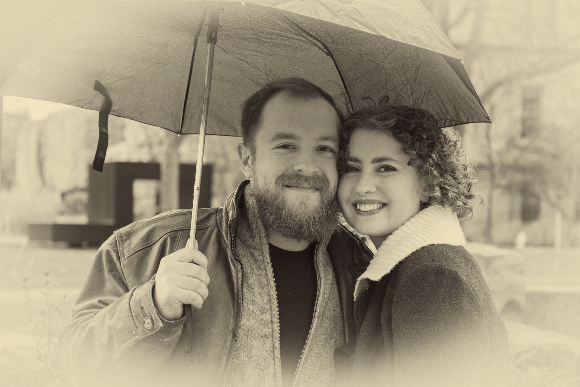 B+G: Engagement photo for family friends