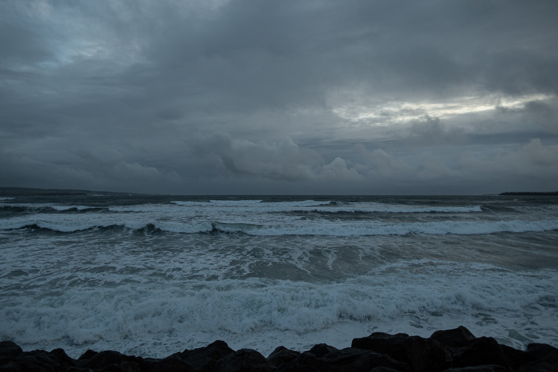 Lahinch Promenade in a storm