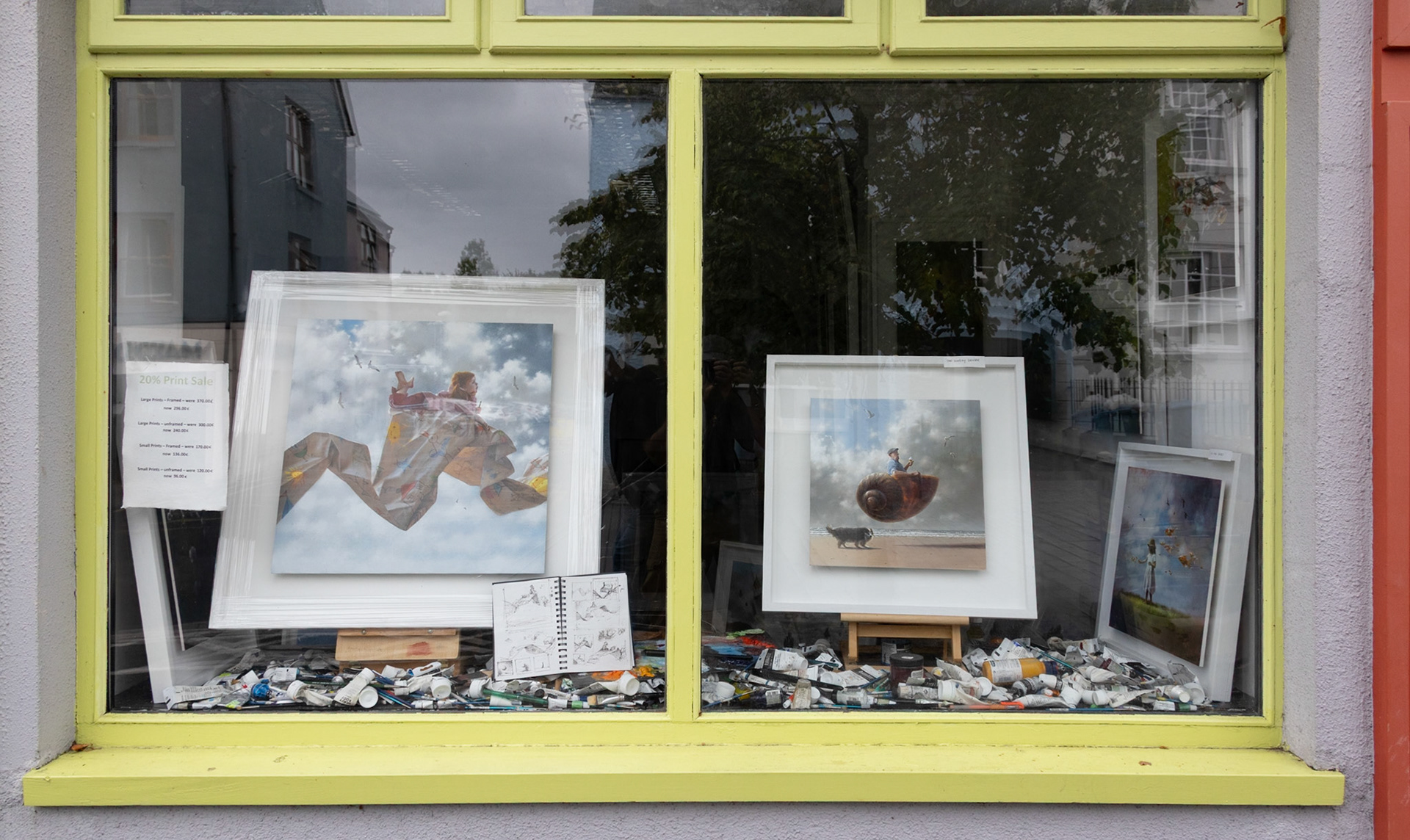 Art studio window, Westport